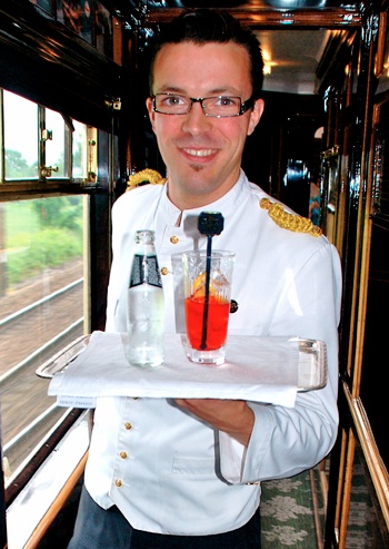 Toddy time on the VSOE. IRT Photo by Eleanor Hardy