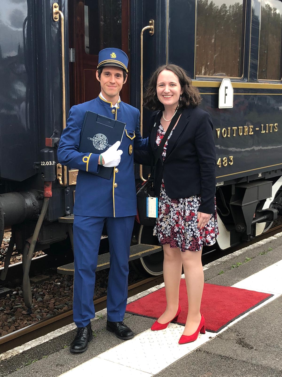 Natalie with Cabin Steward - Nora